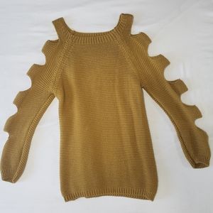 Yellow knit sweater